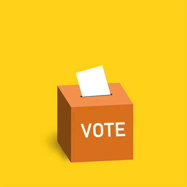 Carta Scheda Elettorale Concetti Voto Elezione Idea Elettorale — Vettoriale Stock