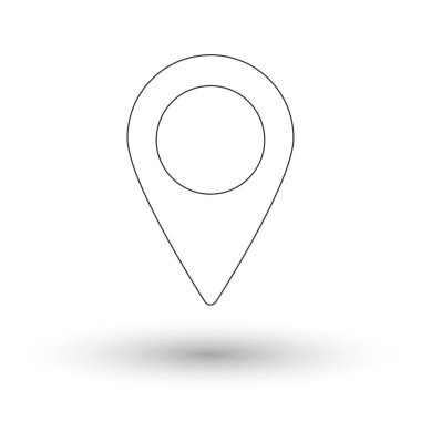 map pointer icon.Location icon simple vector design.