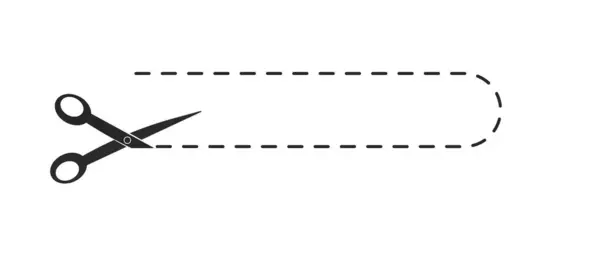 Scissors Icon Vector Logo Template Idea Concept — ストックベクタ