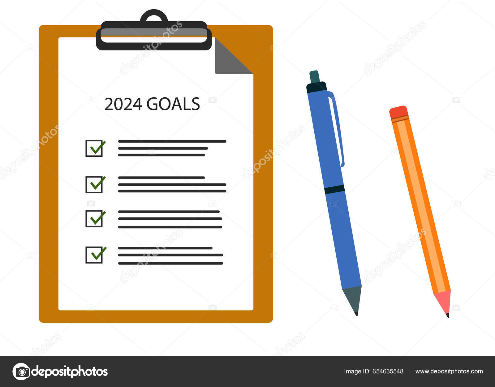 2025 Goals Approved File 2025 Year Plan Idea Concept Business Stock