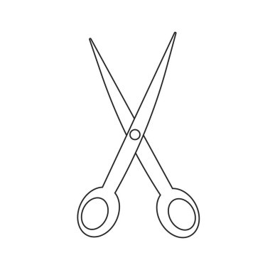 Scissors icon.vector logo template idea concept.