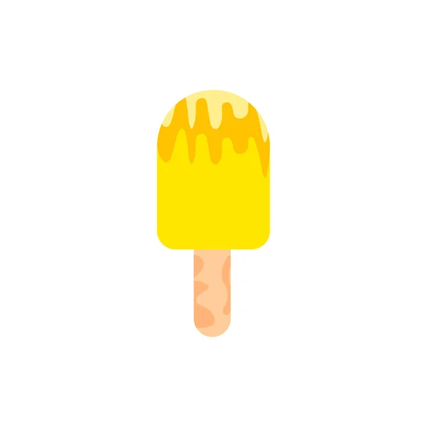 Popsicle Ice Cream Vector Symbol Verfrissende Zomer Dessert Idee Concept — Stockvector