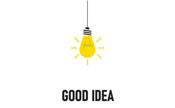 Glühbirne Die Eine Gute Idee Beleuchtet 2024 Jahresplan Konzept Unternehmerische — Stockvektor