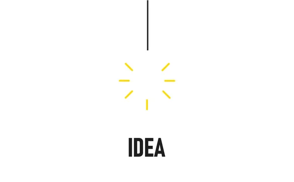 Lampadina Che Illumina Idea 2024 Piano Annuale Idea Concetto Creatività — Vettoriale Stock