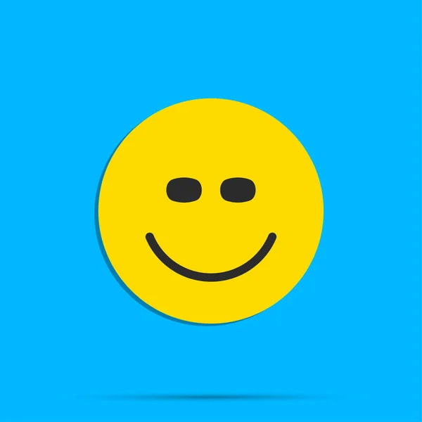 Šťastný Obličej Ikona Pozitivní Výraz Nebo Myšlenka Spokojenosti Zákazníka Koncept — Stockový vektor