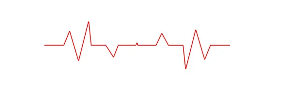 Kalp Atışı Dünya Kalp Sağlığı Günü Nabız Takip Ekg Kalp — Stok Vektör