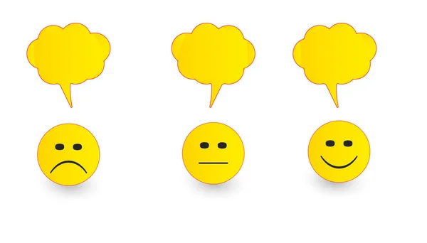Feedback Rating Positive Customer Review Experience Mental Health Assessment Idea — Διανυσματικό Αρχείο