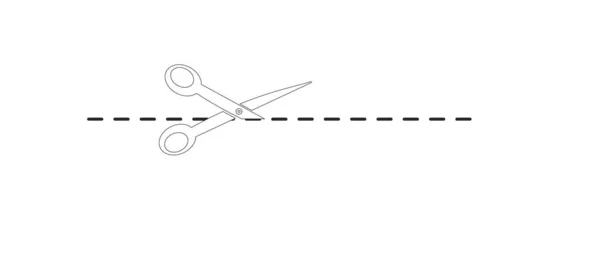Scissors Icon Vector Logo Template Idea Concept — Vector de stock