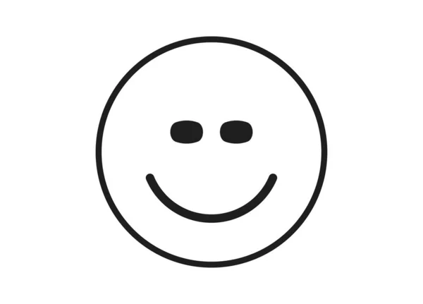 Χαρούμενο Χαμογελαστό Πρόσωπο Απομονωμένο — Διανυσματικό Αρχείο