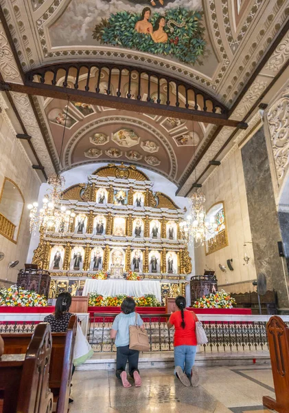 Cebu City Cebu Filipíny Ledna 2023 Mnoho Zbožných Filipínských Katolíků — Stock fotografie