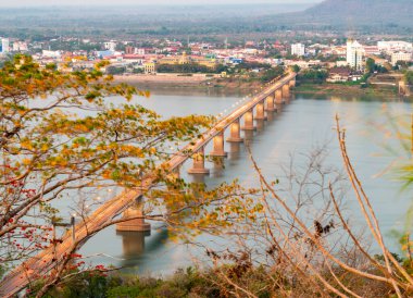 Ayrıca yerel halk tarafından Japon Köprüsü ya da Pakse Köprüsü olarak da bilinir. Alacakaranlıkta sokak ışıklarının yanında, Mekong 'u geçmek için çok kullanışlı ve zaman tasarruflu bir yapı..