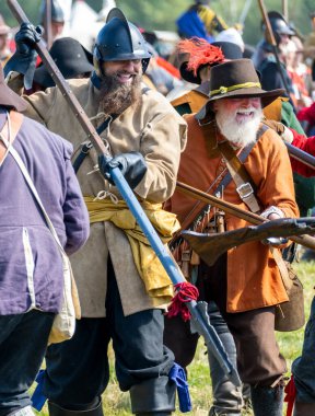 Worcestershire, İngiltere-25 Ağustos 2025: 1651 'de Worcester' daki İngiliz İç Savaşı 'nın en büyük ve son muharebesinin mühürlü düğümü İskoç Kralcılar ve parlamenterler arasında gerçekleşti..