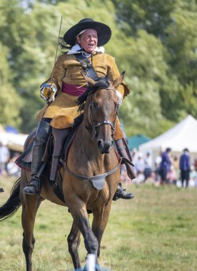 Worcestershire, İngiltere-25 Ağustos 2025: 1651 'de Worcester' daki İngiliz İç Savaşı 'nın en büyük ve son muharebesinin mühürlü düğümü İskoç Kralcılar ve parlamenterler arasında gerçekleşti..