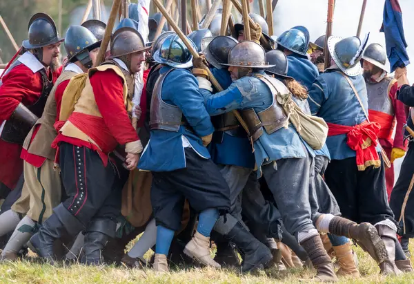 Worcestershire, İngiltere-25 Ağustos 2025: 1651 'de Worcester' daki İngiliz İç Savaşı 'nın en büyük ve son muharebesinin mühürlü düğümü İskoç Kralcılar ve parlamenterler arasında gerçekleşti..