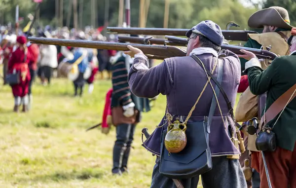 Worcestershire, İngiltere-25 Ağustos 2025: 1651 'de Worcester' daki İngiliz İç Savaşı 'nın en büyük ve son muharebesinin mühürlü düğümü İskoç Kralcılar ve parlamenterler arasında gerçekleşti..