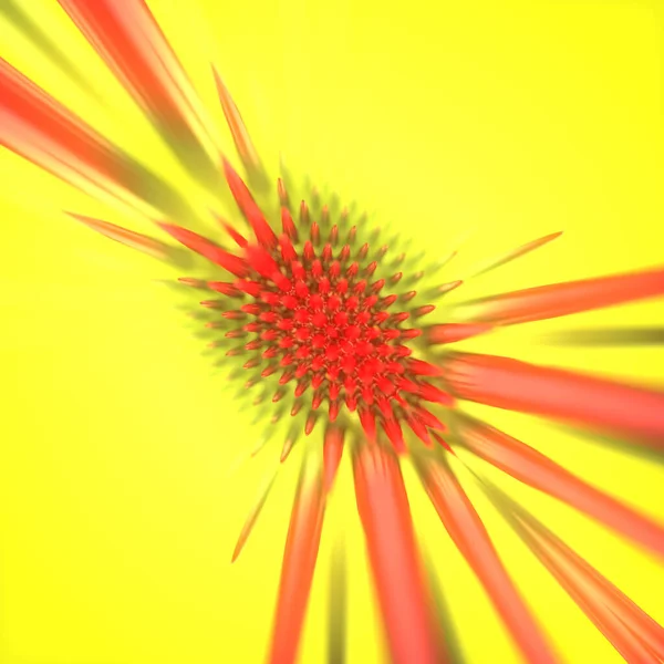 令人难以置信的对称铁磁有机球体 摘要现代艺术设计 装饰元素背景 3D渲染数字图像 — 图库照片