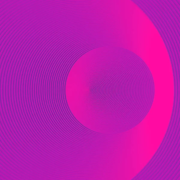 在紫色背景上以圆形形式出现的线条图案 最小的创意设计 3D渲染数字图像 — 图库照片