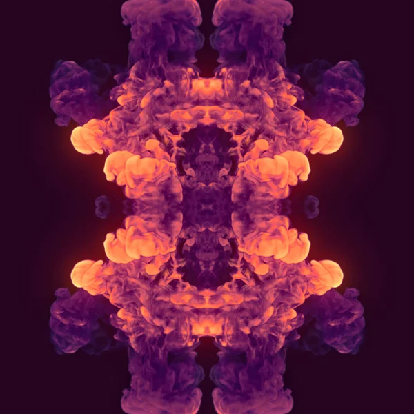 Kaleidoszkópos Kompozíció Rózsaszín Színű Kémiai Füsttel Absztrakt Háttér Koncepció Design — Stock Fotó