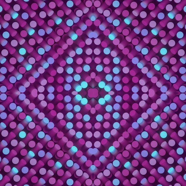 Kaleidoskopische Struktur Der Zylinder Trendiges Geometrisches Muster Abstrakter Neonfarbener Hintergrund — Stockfoto