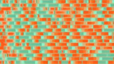 Dalgalı hareket şekli, dikdörtgen renkli çizgiler. Soyut arkaplan. Sanatsal dijital kusursuz döngü animasyonu. Parlak renkli tasarım. 3D görüntüleme. 4K, Ultra HD çözünürlüğü