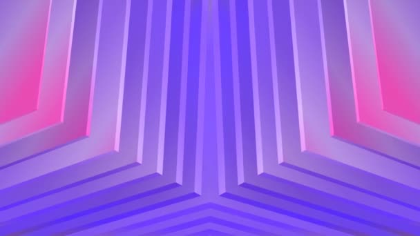 Symmetrical Composition Simple Geometric Shapes Bright Abstract Background Digital Seamless — Stock Video