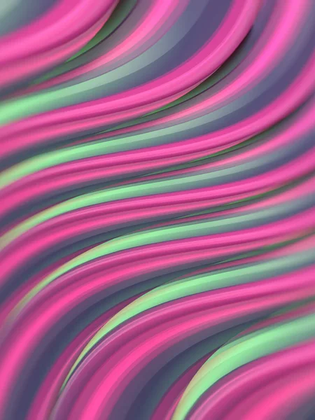 Abstraktes Wellenförmiges Mehrfarbiges Hintergrundbild Verdrehter Geometrischer Formen Vorlagendesign Darstellung Digitaler — Stockfoto