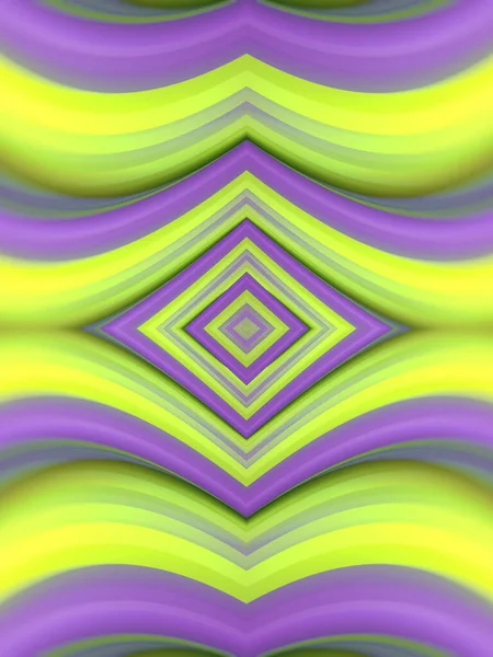 Symmetrical Wavy Pattern Trendy Iridescent Color Combination Minimal Creative Design — Stock Photo, Image
