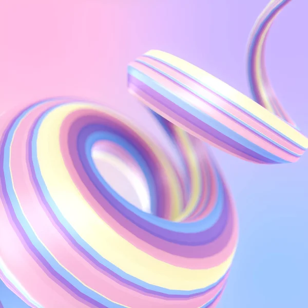 Neon Colored Helix Iridescent Stripes Abstract Background Trendy Advertising Lots — 图库照片