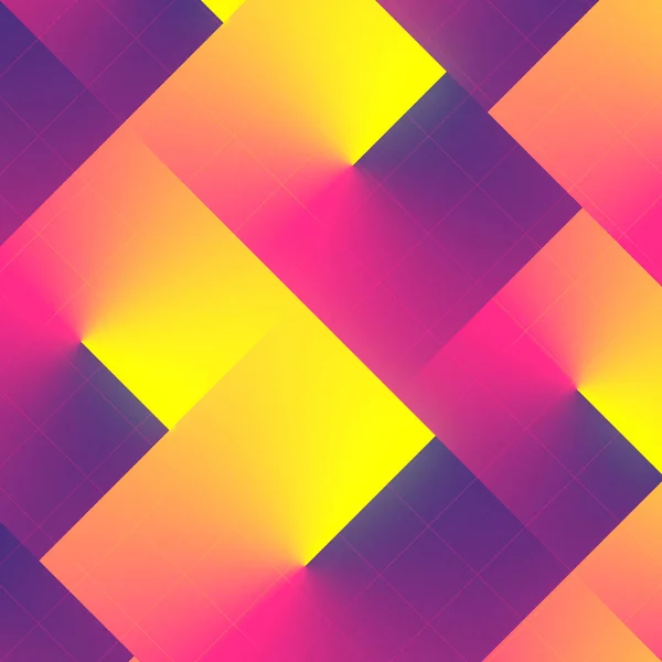 Lumineux Fond Géométrique Multicolore Pour Conception Graphique Concept Technologique Illustration — Photo