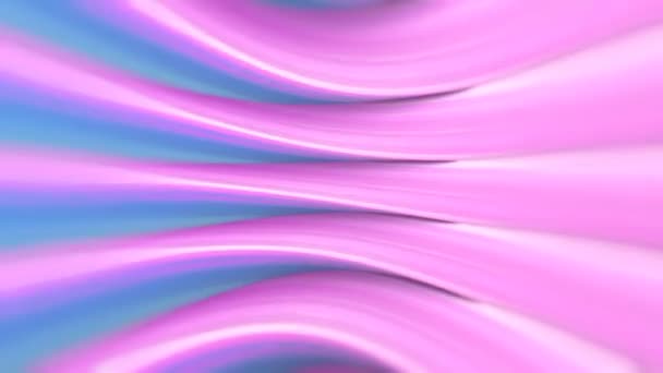扭曲的霓虹灯彩色几何形状的波浪形背景 简约的风格数字无缝循环动画 3D渲染 房屋署决议 — 图库视频影像
