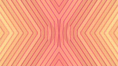 Basit geometrik şekillerle simetrik bileşim. Parlak soyut bir arka plan. Dijital dikişsiz döngü animasyonu. 3D görüntüleme. 4K, Ultra HD çözünürlüğü