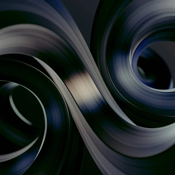 Изогнутый Волнистый Фон Темных Геометрических Фигур Визуализация Шаблона Современном Стиле — стоковое фото