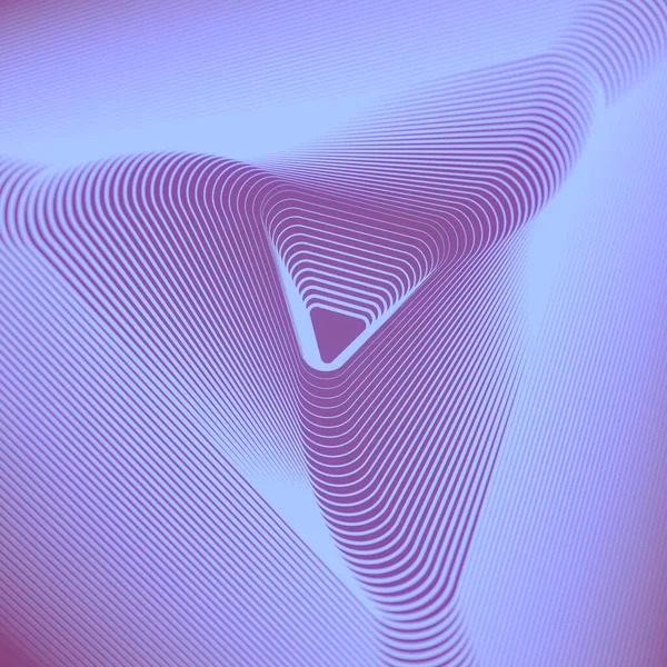 Kuvio Viivoja Tummanvioletti Tausta Edustaa Kolmiulotteinen Geometrinen Muoto Abstrakti Modernin — kuvapankkivalokuva