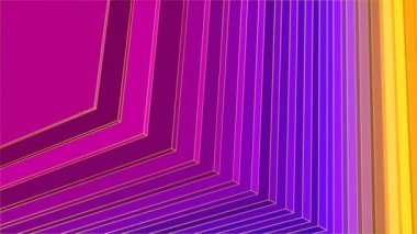 Çizgilerin çok renkli soyut arkaplanı. Şablon tasarımı. Dijital dikişsiz döngü animasyonu. 3D görüntüleme. 4K, Ultra HD çözünürlüğü