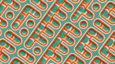 Karikatür animasyon çipi, akım var. 3D canlandırma, dijital animasyon soyut arkaplan. Yaratıcı konsept tasarımı. 4K, Ultra HD çözünürlüğü