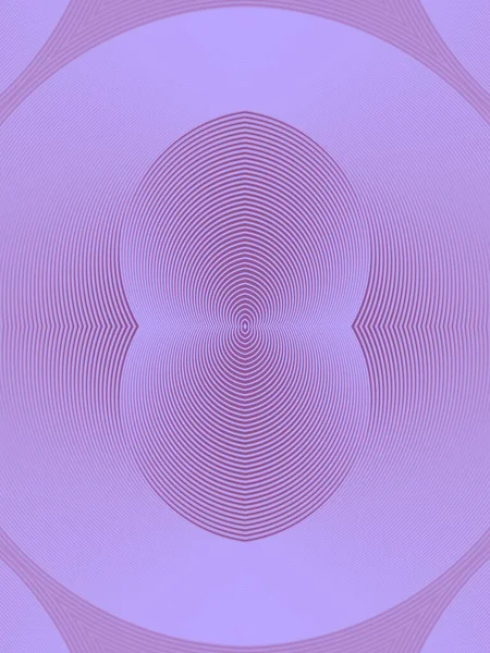 Padrão Simétrico Linhas Sobre Fundo Violeta Representando Objeto Geométrico Tridimensional — Fotografia de Stock