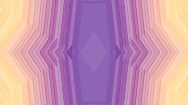 Basit geometrik şekilli kaleydoskopik desen. Soyut yaratıcı tasarım arka planı. Dijital dikişsiz döngü animasyonu. 3D görüntüleme. 4K, Ultra HD çözünürlüğü