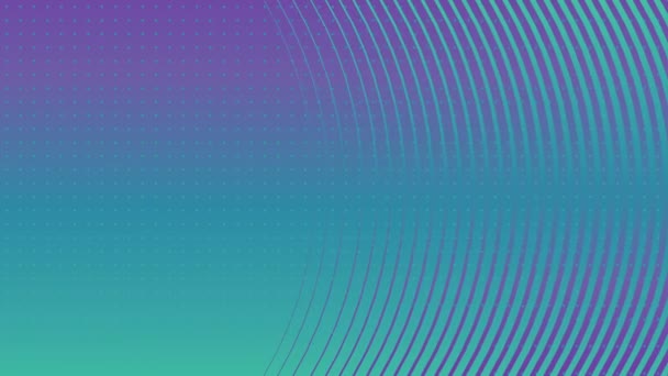 Неоновий Кольоровий Абстрактний Фон Заокругленими Лініями Розробка Шаблонів Цифрова Безшовна — стокове відео