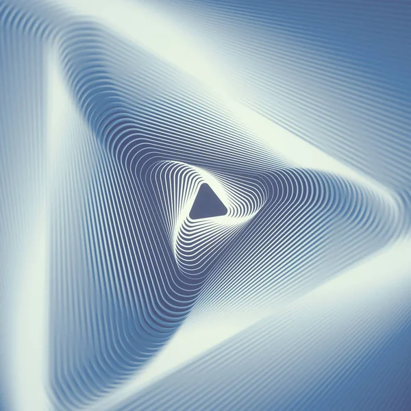 Kék Hátterű Vonalak Mintázata Háromdimenziós Geometriai Alakot Reprezentál Absztrakt Modern — Stock Fotó