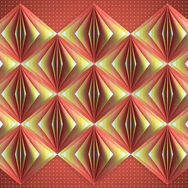 Optisk Illusion Massor Färgglada Högar Med Vända Sidor Konst Mönster — Stockfoto