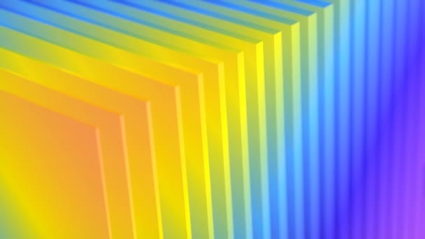 Разноцветный Фон Движущихся Линий Абстрактный Современный Арт Дизайн Цифровая Бесшовная — стоковое видео