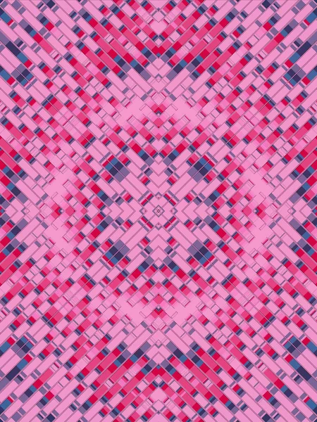 Κυματιστό Καλειδοσκοπικό Μοτίβο Ορθογώνιων Πολύχρωμων Λωρίδων Αφηρημένο Φόντο Καλλιτεχνική Απεικόνιση — Φωτογραφία Αρχείου