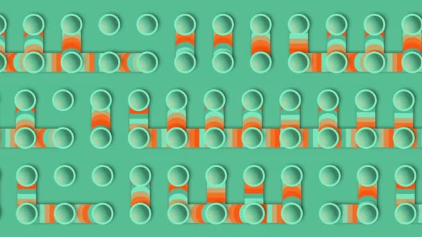 Labyrinthe Abstrait Dessins Animés Avec Dégradé Multicolore Mode Fond Géométrique — Video