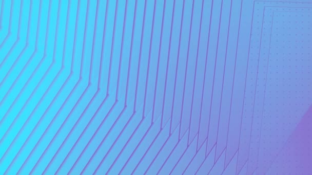 Fondo Azul Abstracto Líneas Violetas Movimiento Diseño Plantilla Elemento Geométrico — Vídeos de Stock