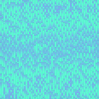 Neon renkli gradyan ve dikdörtgen çizgilerin dalgalı deseni. Ortogonal projeksiyon. Modern tasarım. 3d dijital resimleme