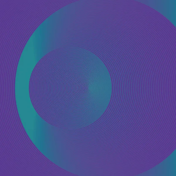 线条图案 霓虹灯色背景 代表一个圆形的三维几何物体 未来派技术风格 3D渲染数字图像 — 图库照片