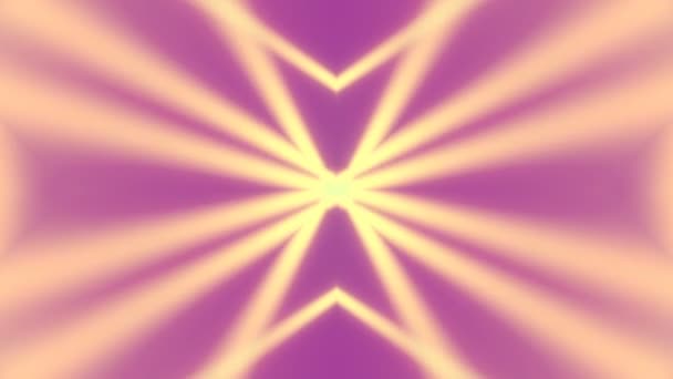 Motion Bright Yellow Rays Light Purple Background Pattern Decoration Design — Stock video