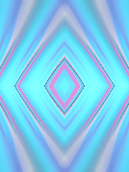 Abstract Symmetrical Wavy Background Twisted Neon Colored Geometric Shapes Design — Stockfoto