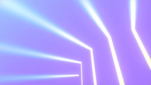 Creative Background Bright Floating Strips Light Surface Trendy Neon Gradient — Stockvideo