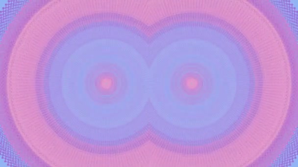 Composição Néon Simétrica Fio Geométrico Abstrato Renderização Fundo Abstrato Animação — Vídeo de Stock